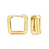 Rs Pure By Ross-simons 18kt Gold Vermeil Square Hoop Earrings In Multi