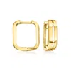 Rs Pure By Ross-simons 18kt Gold Vermeil Square Huggie Hoop Earrings In Multi