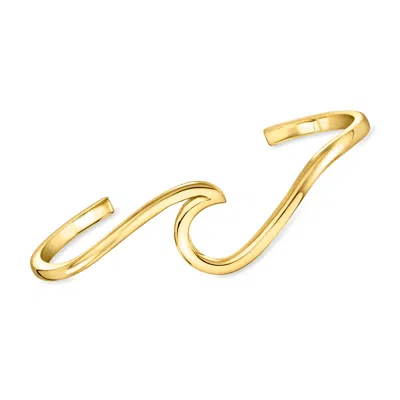 Rs Pure By Ross-simons 18kt Gold Vermeil Wave Cuff Bracelet In Multi