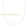 Rs Pure By Ross-simons 3-3.5mm Cultured Pearl Station Lumachina-chain Necklace In 14kt Yellow Gold In Multi