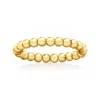 Rs Pure By Ross-simons 3mm 14kt Yellow Gold Bead Stretch Ring