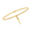 Rs Pure By Ross-simons 3mm 18kt Gold Vermeil Italian Horn Bead Stretch Bracelet In Multi