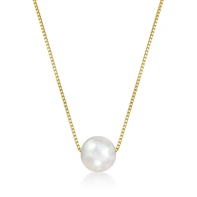 Rs Pure By Ross-simons 5-5.5mm Cultured Pearl Necklace In 14kt Yellow Gold