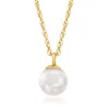 Rs Pure By Ross-simons 5-5.5mm Cultured Pearl Pendant Necklace In 14kt Yellow Gold In Multi