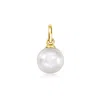 Rs Pure By Ross-simons 7-7.5mm Cultured Pearl Charm In 14kt Yellow Gold In Multi