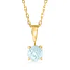 Rs Pure By Ross-simons Aquamarine Pendant Necklace In 14kt Yellow Gold In Multi