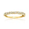 Rs Pure By Ross-simons Baguette And Round Lab-grown Diamond Ring In 18kt Gold Vermeil In Gold