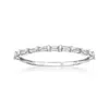 Rs Pure By Ross-simons Baguette Diamond Ring In Sterling Silver In White