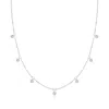 Rs Pure By Ross-simons Bezel-set Diamond Drop Station Necklace In Sterling Silver In Silver