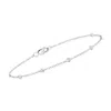 Rs Pure By Ross-simons Bezel-set Diamond Station Bracelet In Sterling Silver In Multi