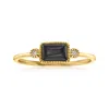 Rs Pure By Ross-simons Black Onyx Ring In 14kt Yellow Gold In Black