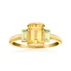 Rs Pure By Ross-simons Citrine And . Peridot Ring In 14kt Yellow Gold In Yellow