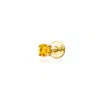 Rs Pure By Ross-simons Citrine Flat-back Earrings In 14kt Yellow Gold
