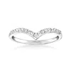 Rs Pure By Ross-simons Diamond Chevron Ring In Sterling Silver In White