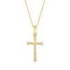 Rs Pure By Ross-simons Diamond Cross Pendant Necklace In 14kt Yellow Gold In Multi