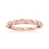 RS PURE BY ROSS-SIMONS DIAMOND DOTTED RING IN 14KT ROSE GOLD