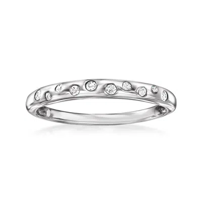 Rs Pure By Ross-simons Diamond Dotted Ring In Sterling Silver In White