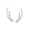 Rs Pure By Ross-simons Diamond Ear Climbers In Sterling Silver In White