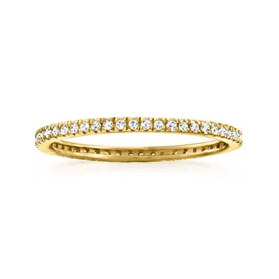 Rs Pure By Ross-simons Diamond Eternity Ring In 14kt Yellow Gold In White