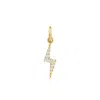 Rs Pure By Ross-simons Diamond Lightning Bolt Charm In 14kt Yellow Gold In Gold