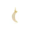 Rs Pure By Ross-simons Diamond Moon Charm In 14kt Yellow Gold In Gold
