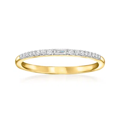 Rs Pure By Ross-simons Diamond Ring In 14kt Yellow Gold In White