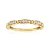 Rs Pure By Ross-simons Diamond Ring In 14kt Yellow Gold In White