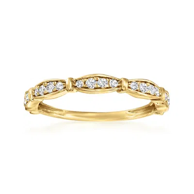 Rs Pure By Ross-simons Diamond Ring In 14kt Yellow Gold In White