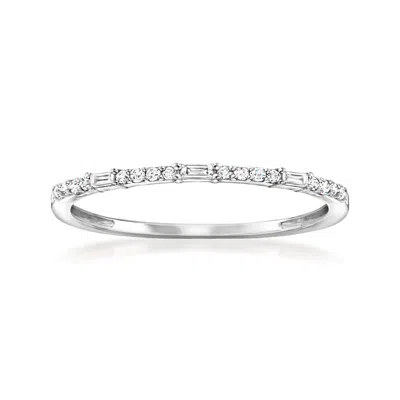 Rs Pure By Ross-simons Diamond Ring In Sterling Silver In Metallic