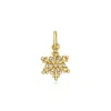 Rs Pure By Ross-simons Diamond Snowflake Charm In 14kt Yellow Gold In Gold