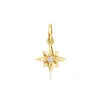Rs Pure By Ross-simons Diamond Star Charm In 14kt Yellow Gold In Gold