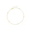 Rs Pure By Ross-simons Diamond Station Anklet In 14kt Yellow Gold In Multi