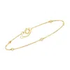 Rs Pure By Ross-simons Diamond Station Bracelet In 14kt Yellow Gold In Multi