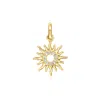 Rs Pure By Ross-simons Diamond Sun Charm In 14kt Yellow Gold