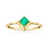 Rs Pure By Ross-simons Emerald Ring In 14kt Yellow Gold In Green