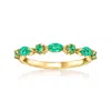 Rs Pure By Ross-simons Emerald Ring In 14kt Yellow Gold In Green
