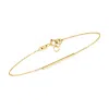 Rs Pure By Ross-simons Italian 14kt Yellow Gold Bar Bracelet In Multi