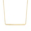 Rs Pure By Ross-simons Italian 14kt Yellow Gold Bar Necklace In Multi
