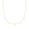 Rs Pure By Ross-simons Italian 14kt Yellow Gold Bead Station Necklace