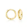 Rs Pure By Ross-simons Italian 14kt Yellow Gold Charm-compatible Huggie Hoop Earrings In Yellow