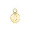Rs Pure By Ross-simons Italian 14kt Yellow Gold Personalized Disc Hoop Charms In Gold