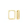 Rs Pure By Ross-simons Italian 14kt Yellow Gold Square Huggie Hoop Earrings In Yellow