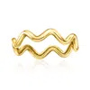 Rs Pure By Ross-simons Italian 14kt Yellow Gold Zigzag Ring In Gold