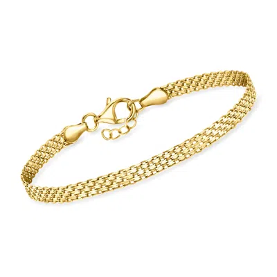 Rs Pure By Ross-simons Italian 18kt Gold Vermeil Bismark-link Bracelet In Multi