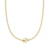 Rs Pure By Ross-simons Italian 18kt Gold Vermeil Curb-chain Toggle Necklace In Multi