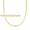 Rs Pure By Ross-simons Italian 18kt Gold Vermeil Herringbone Necklace In Multi