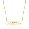 Rs Pure By Ross-simons Italian 18kt Gold Vermeil Multi-disc Bar Necklace In Gold
