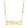Rs Pure By Ross-simons Italian 18kt Gold Vermeil Personalized Bar Necklace In Multi