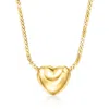 Rs Pure By Ross-simons Italian 18kt Gold Vermeil Puffed Heart Necklace In Multi