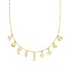 Rs Pure By Ross-simons Italian 18kt Gold Vermeil Sea Life Charm Necklace